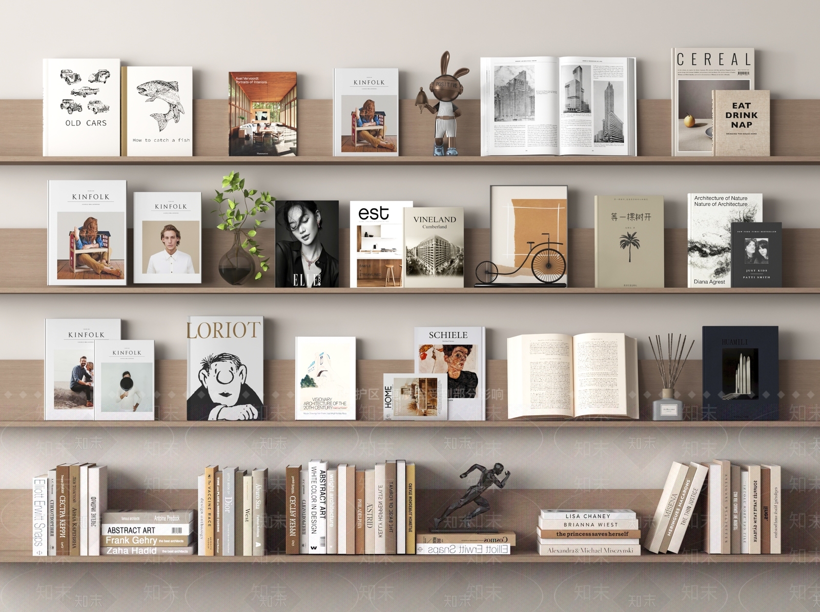 现代书籍书本3D模型下载【ID:1158480846】