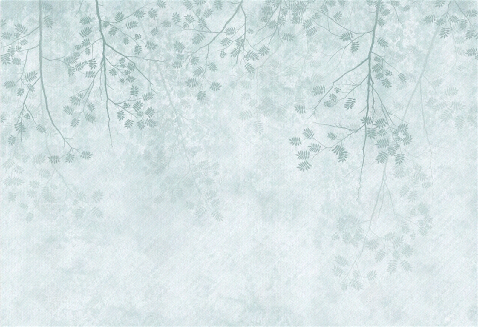 蓝色新中式纸条壁纸壁画装饰画墙布贴图下载【ID:1158485361】