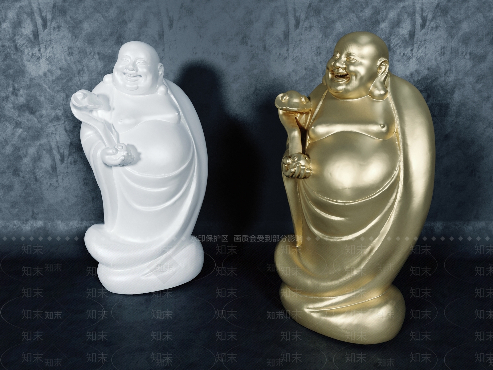 中式佛像3D模型下载【ID:1158487878】