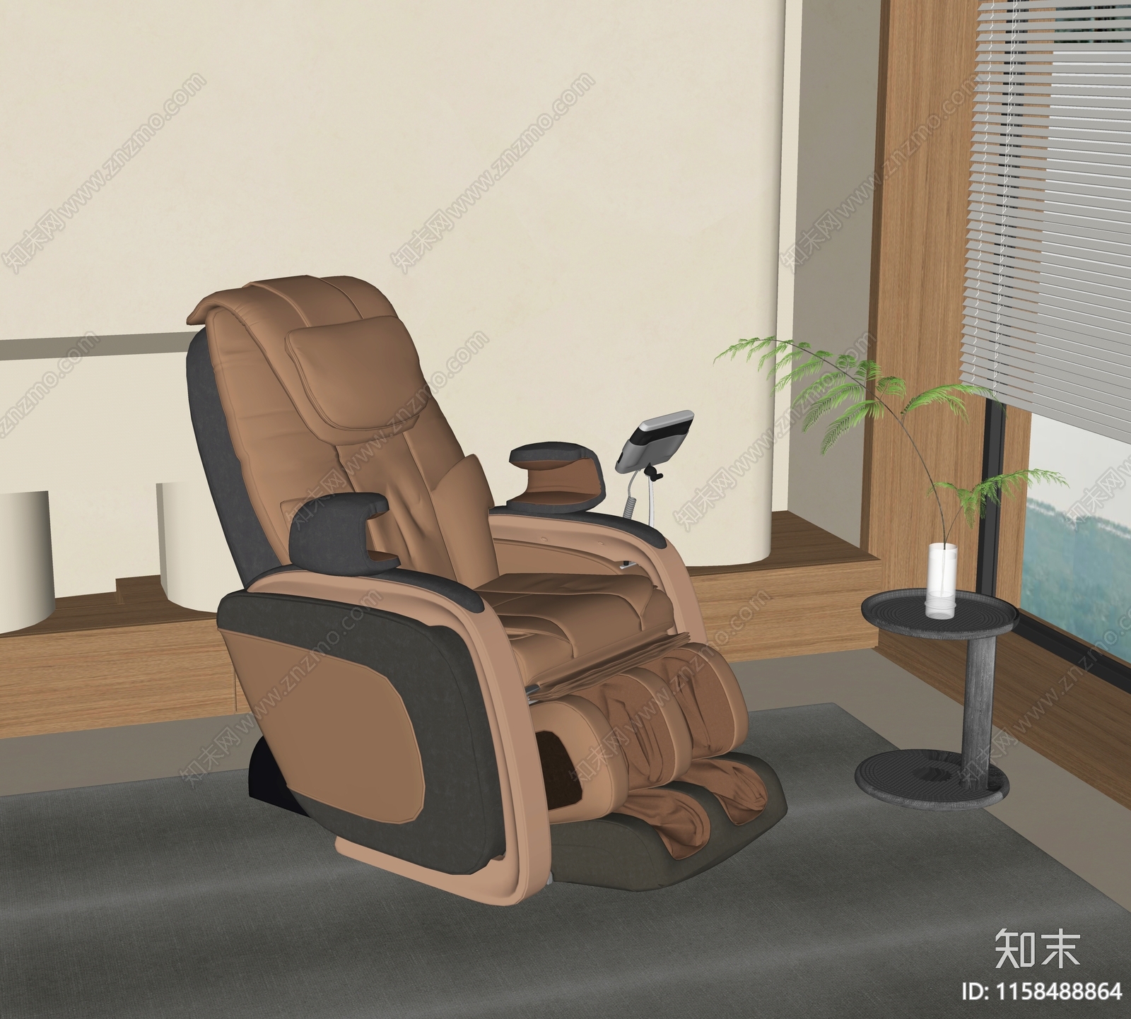 现代按摩椅SU模型下载【ID:1158488864】