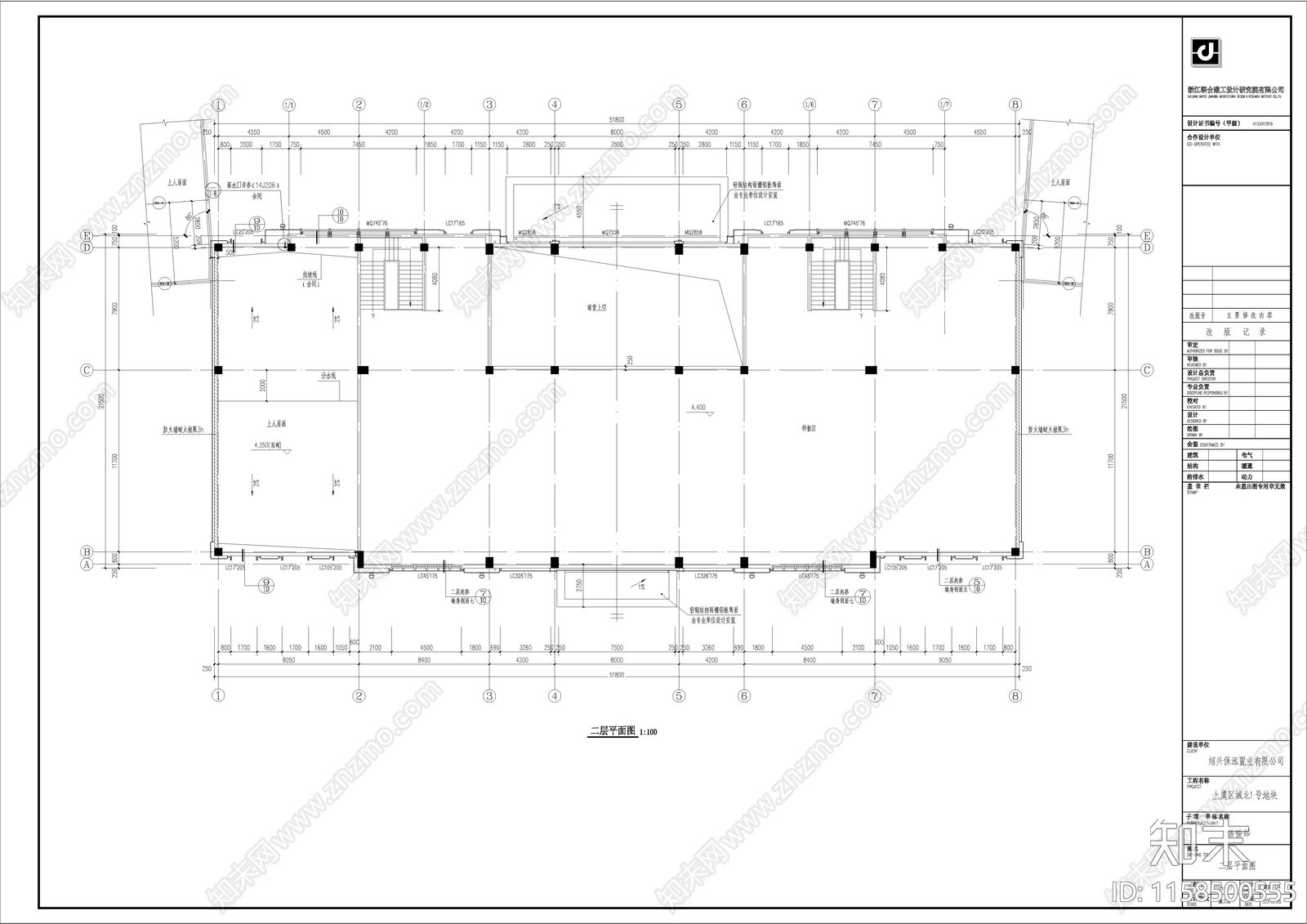 售楼处建筑cad施工图下载【ID:1158500555】