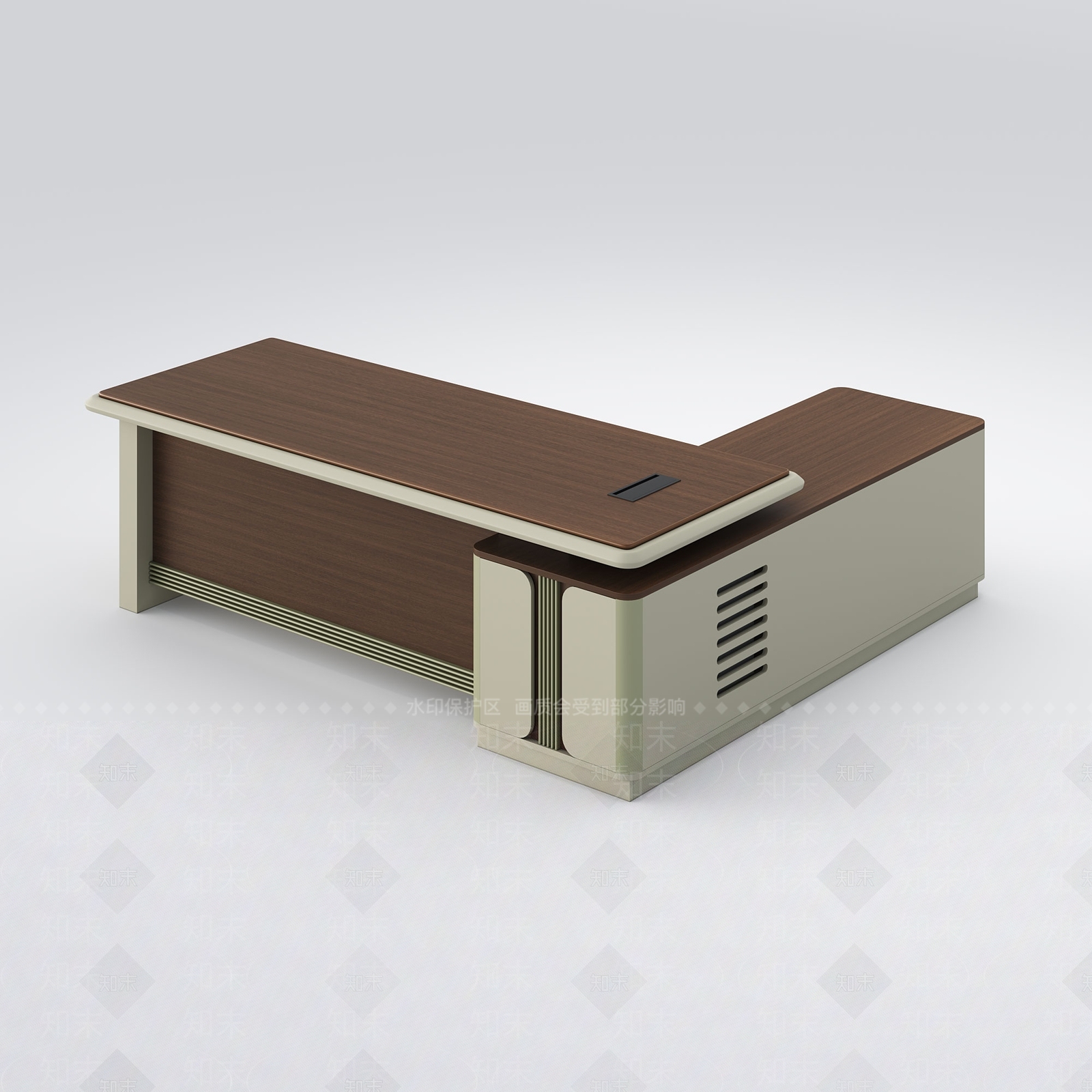 现代办公桌3D模型下载【ID:1158504320】