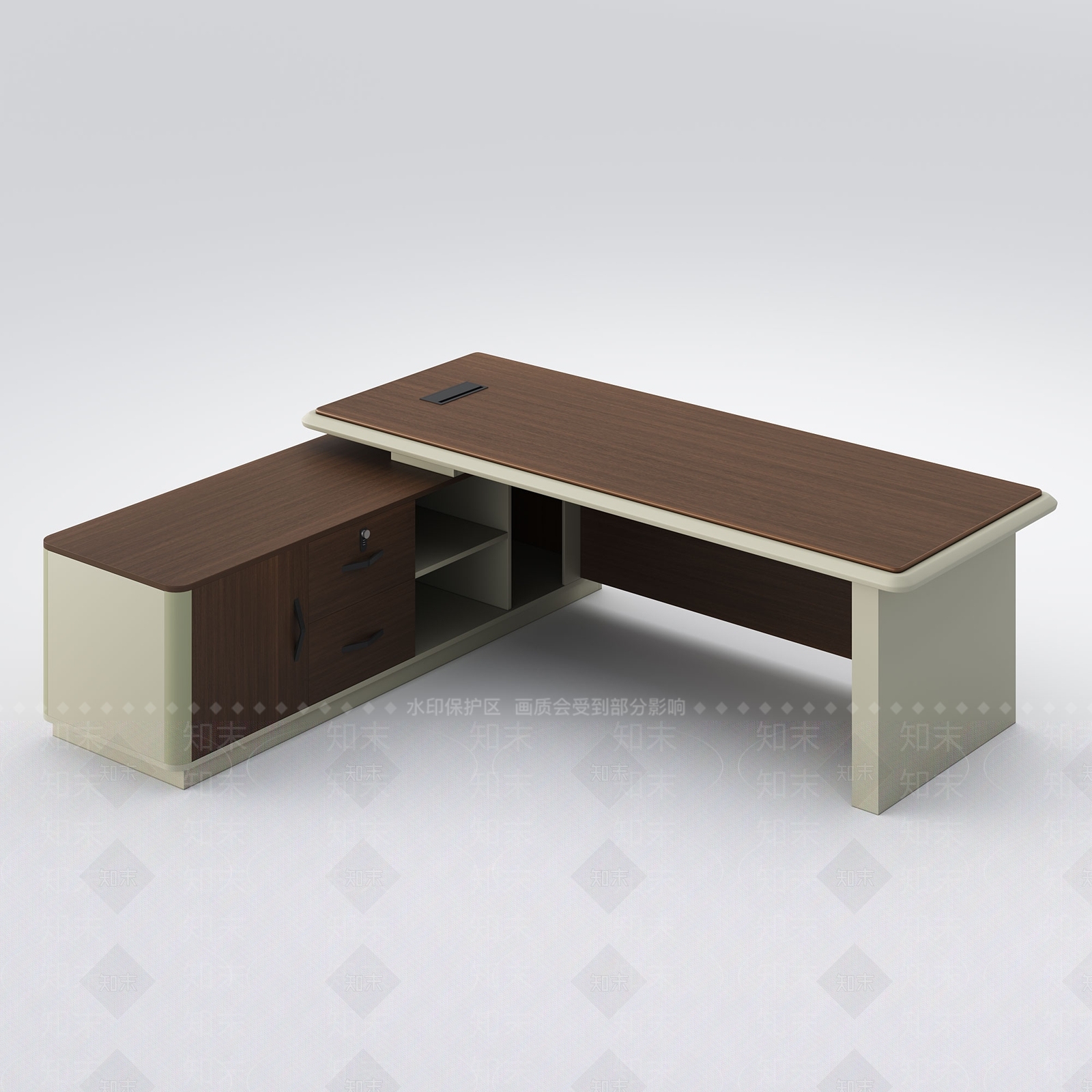 现代办公桌3D模型下载【ID:1158504320】