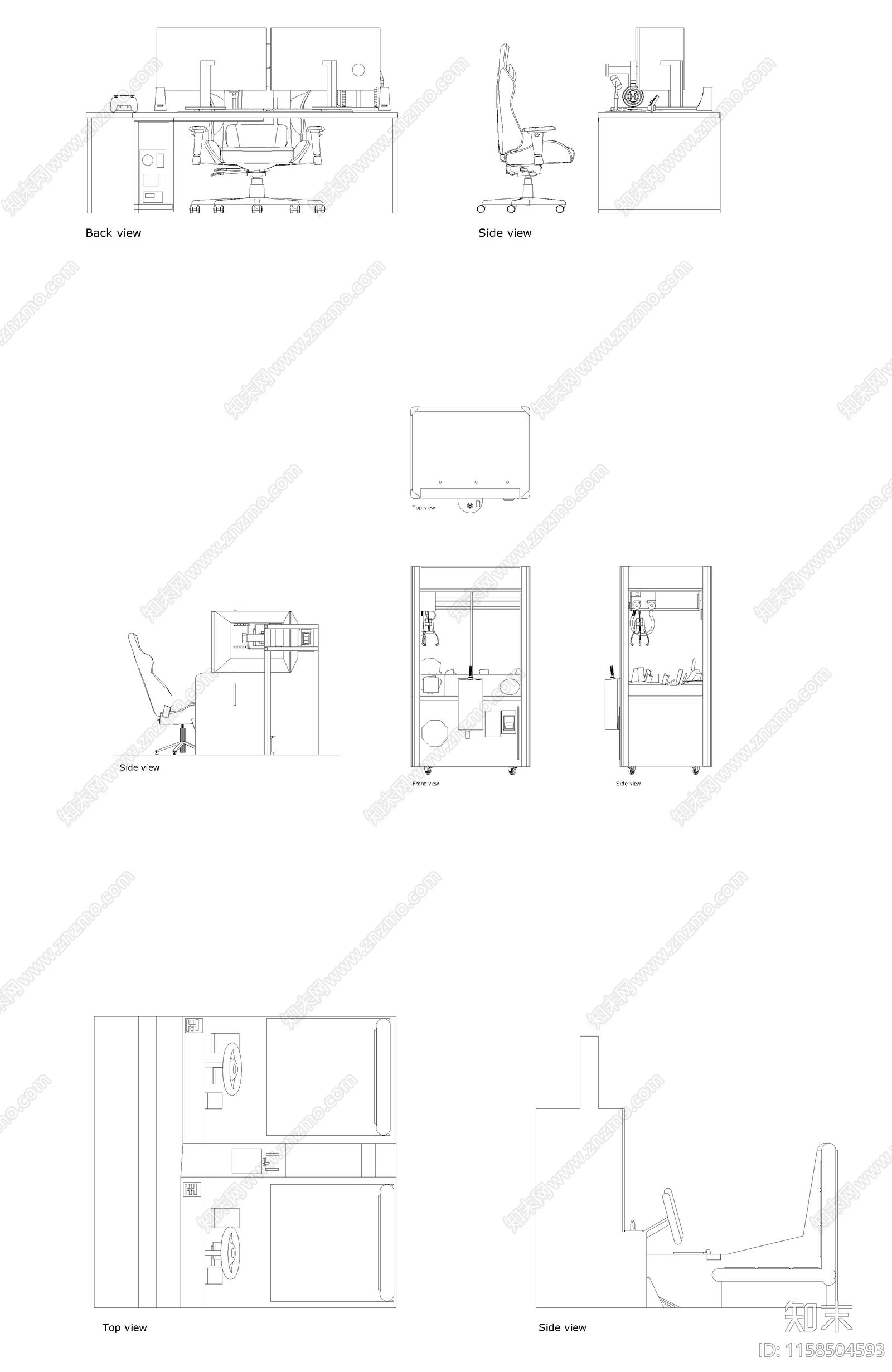 电竞网咖设备图库施工图下载【ID:1158504593】