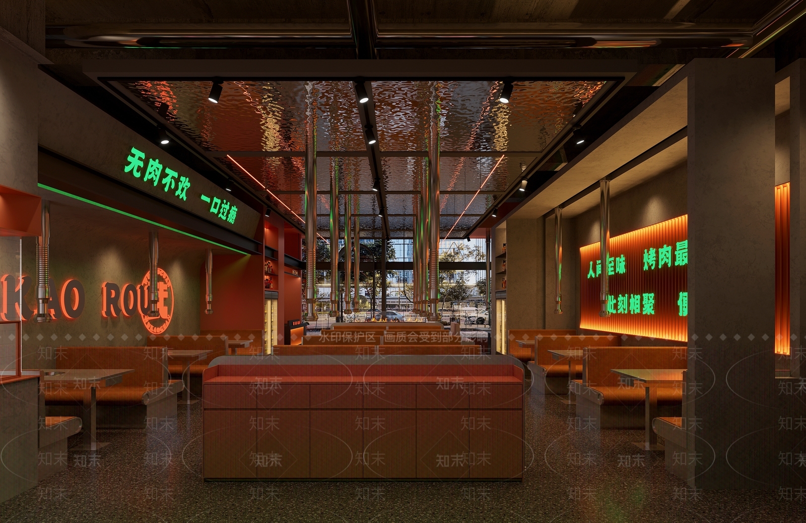 工业风烧烤店3D模型下载【ID:1158517635】