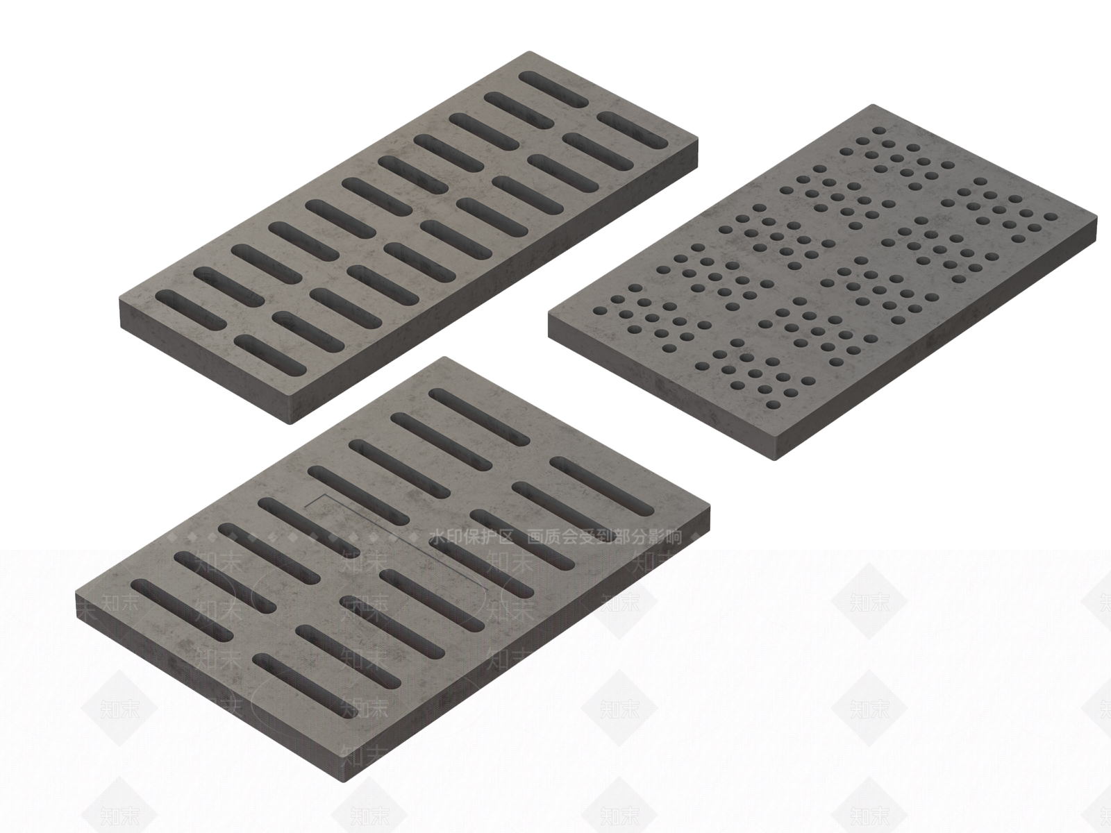 现代井盖3D模型下载【ID:1158533803】