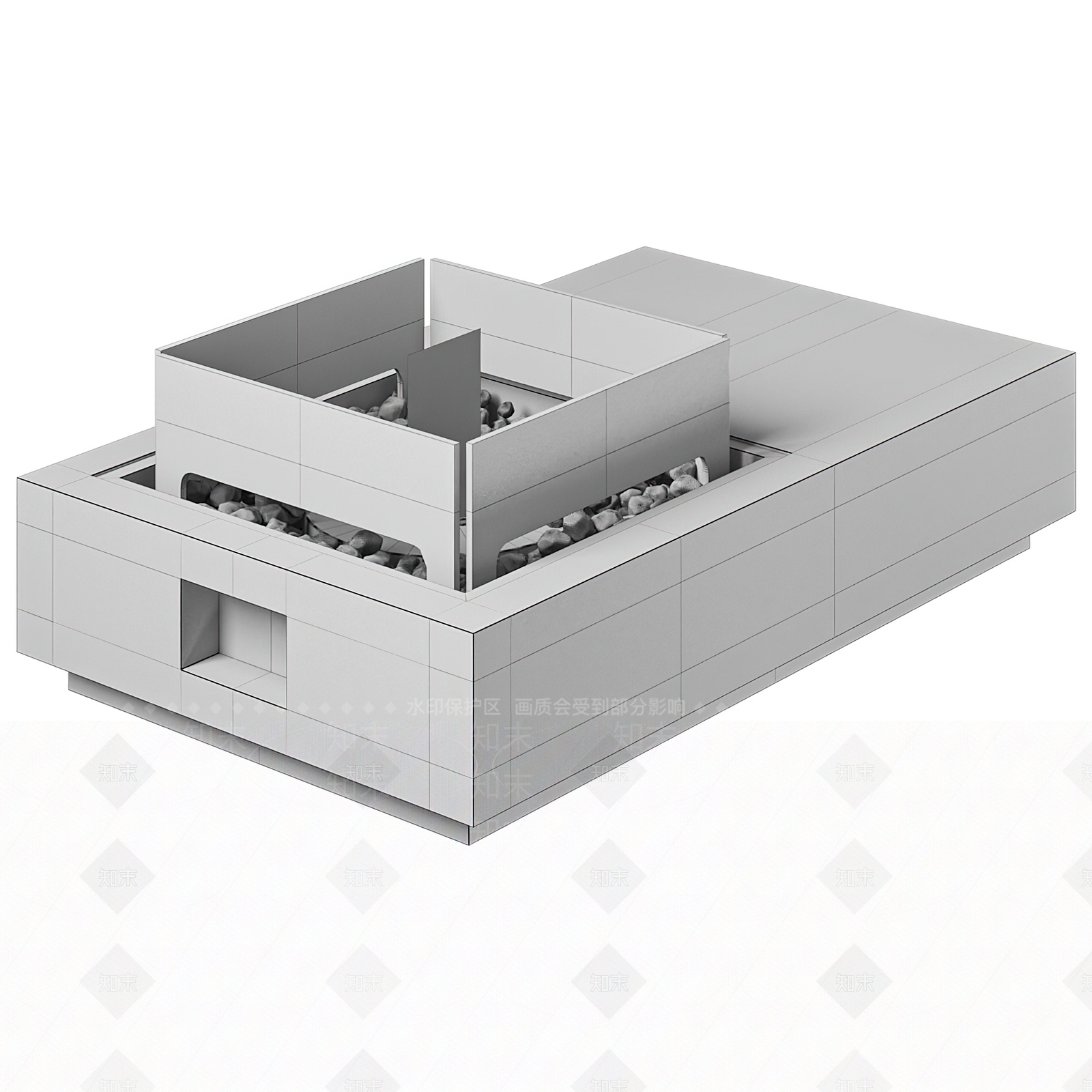 现代壁炉3D模型下载【ID:1158534269】