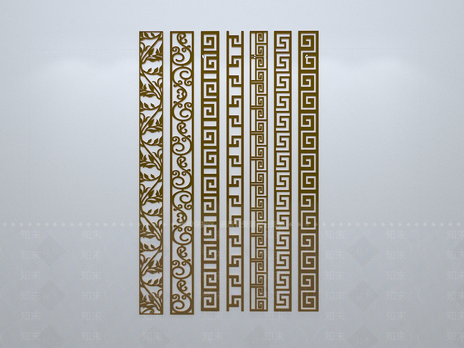 新中式窗花3D模型下载【ID:1158539982】