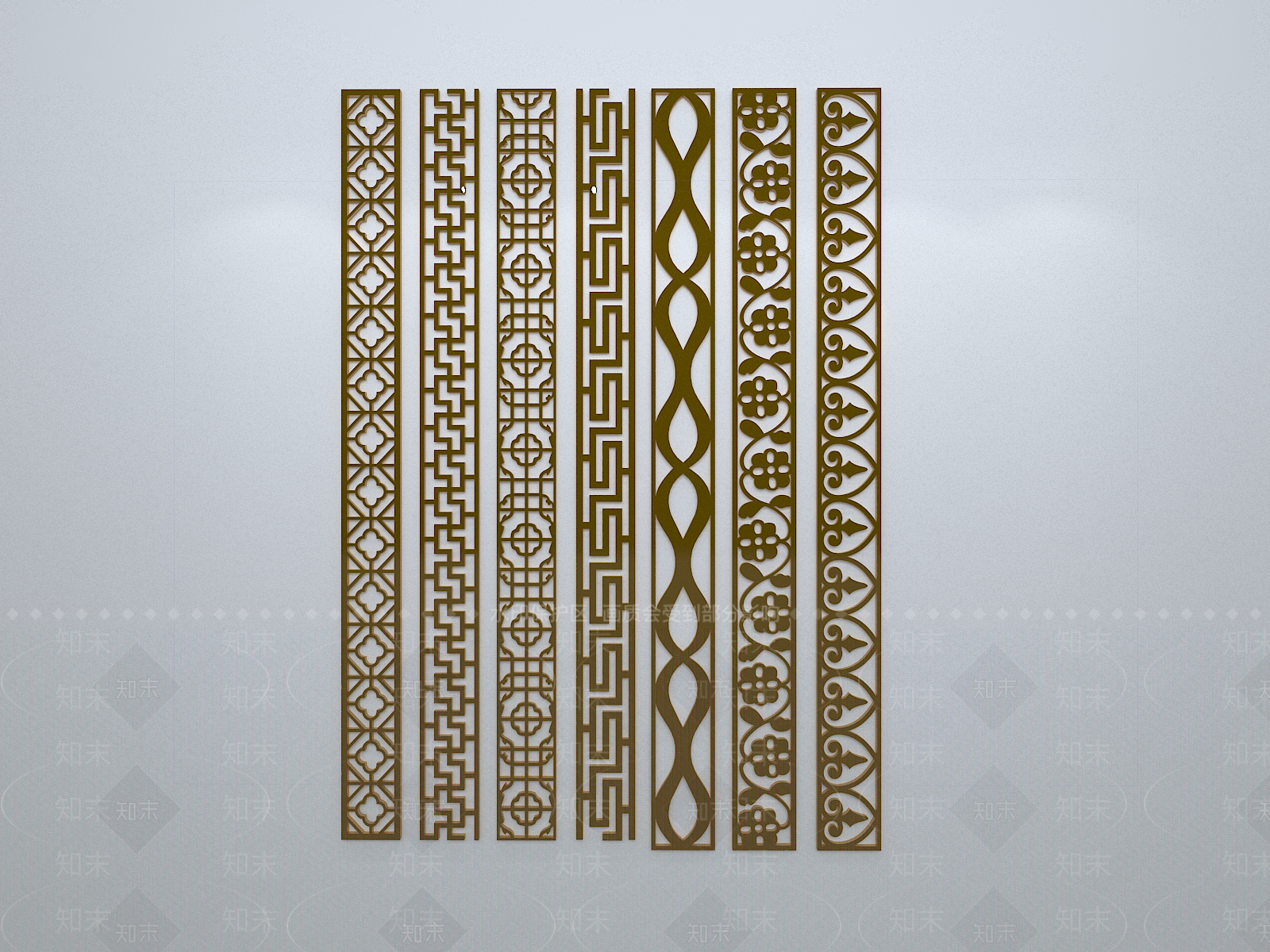 新中式窗花3D模型下载【ID:1158540023】