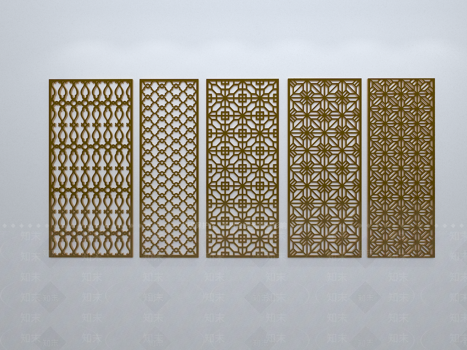 新中式窗花3D模型下载【ID:1158541940】