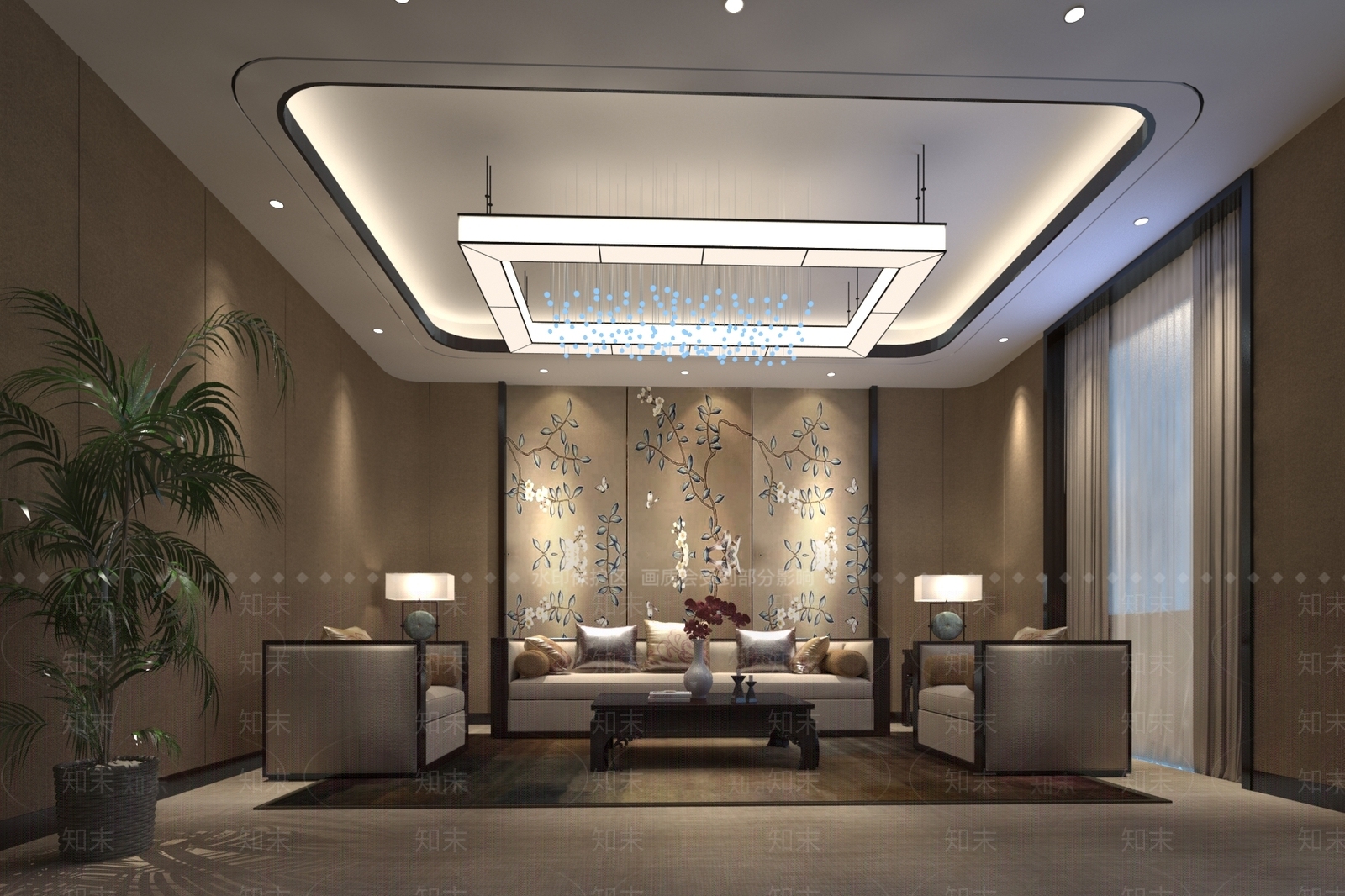 现代贵宾接待室3D模型下载【ID:1158550905】