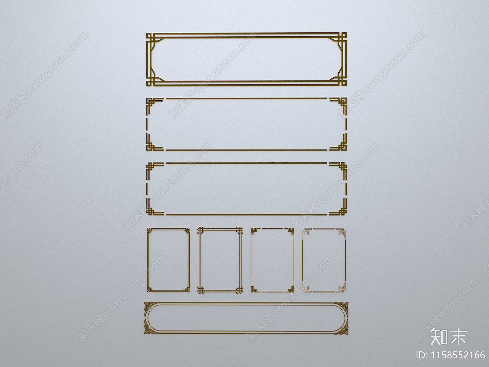 新中式窗花3D模型下载【ID:1158552166】