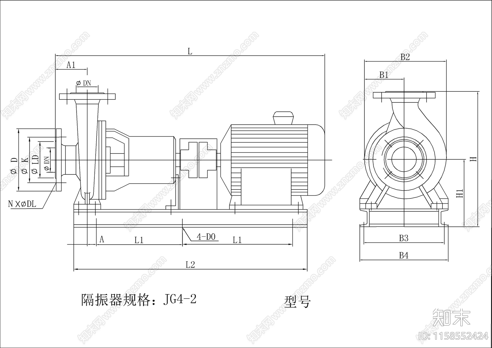 25款水泵图纸大全cad施工图下载【ID:1158552424】