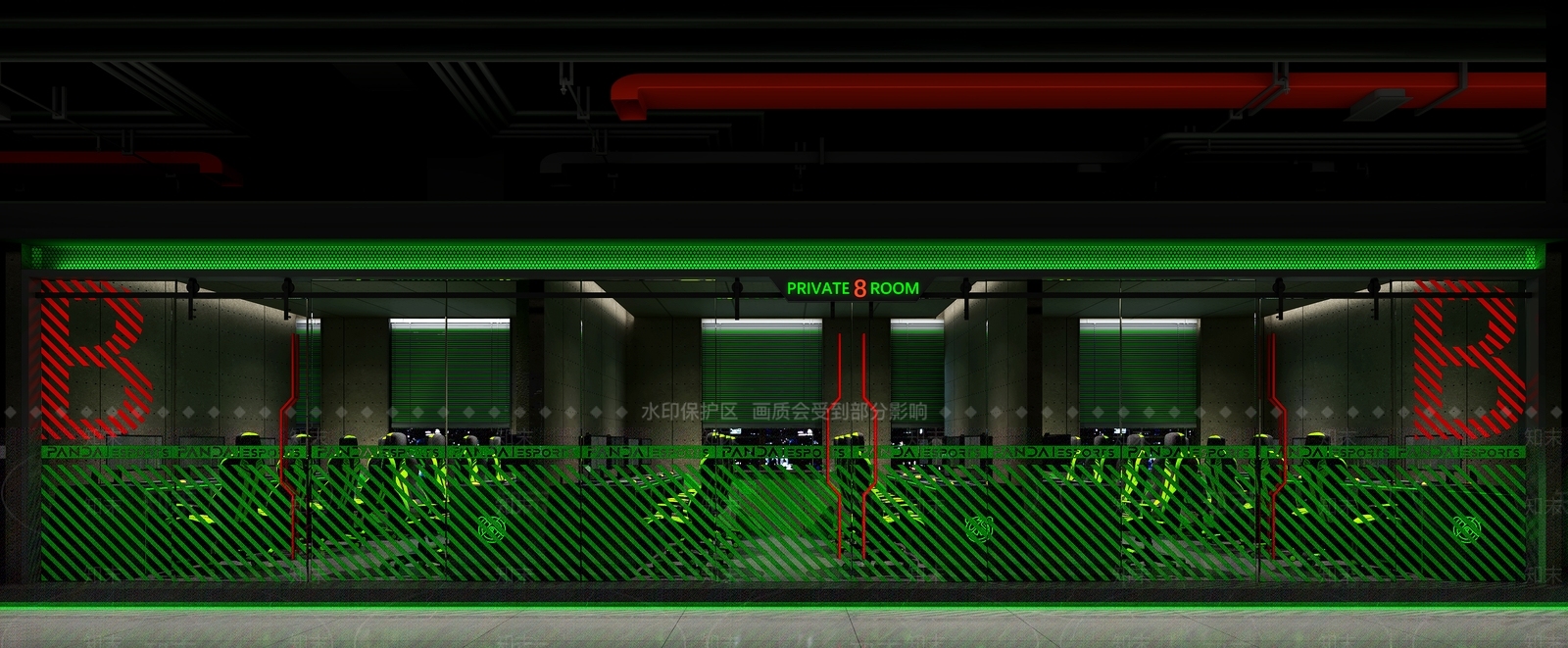 PANDA网咖3D模型下载【ID:1158687332】