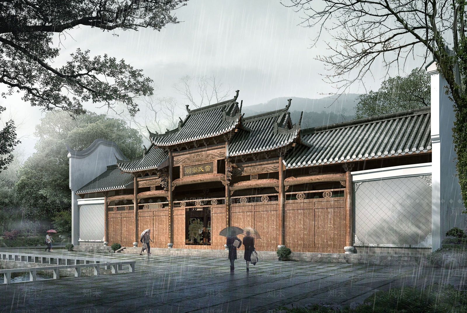 中式祠堂3D模型下载【ID:1158565779】