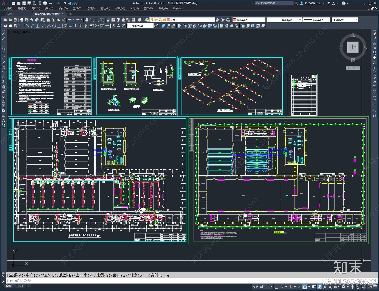 车间空调通风平面图施工图下载【ID:1158566022】