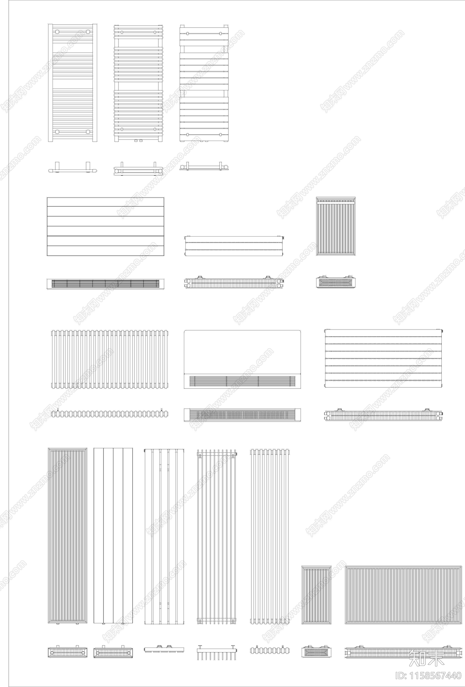 2024散热器图库施工图下载【ID:1158567440】