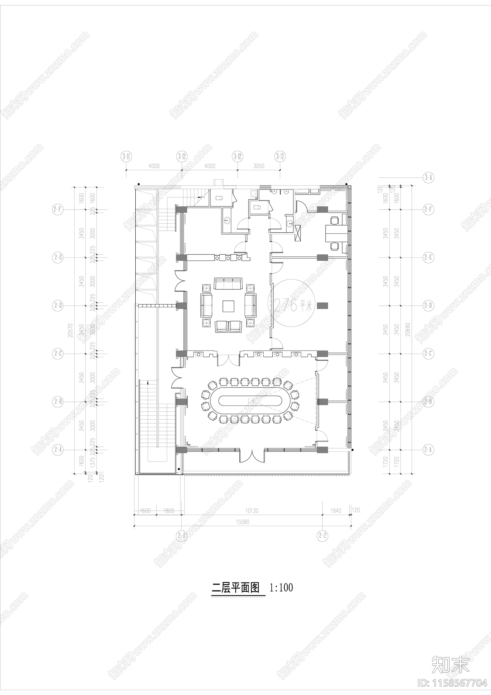 工业建筑园区2cad施工图下载【ID:1158567704】