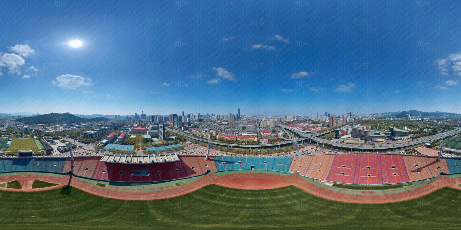 HDR运动健身操场体育广场贴图下载【ID:1158570182】