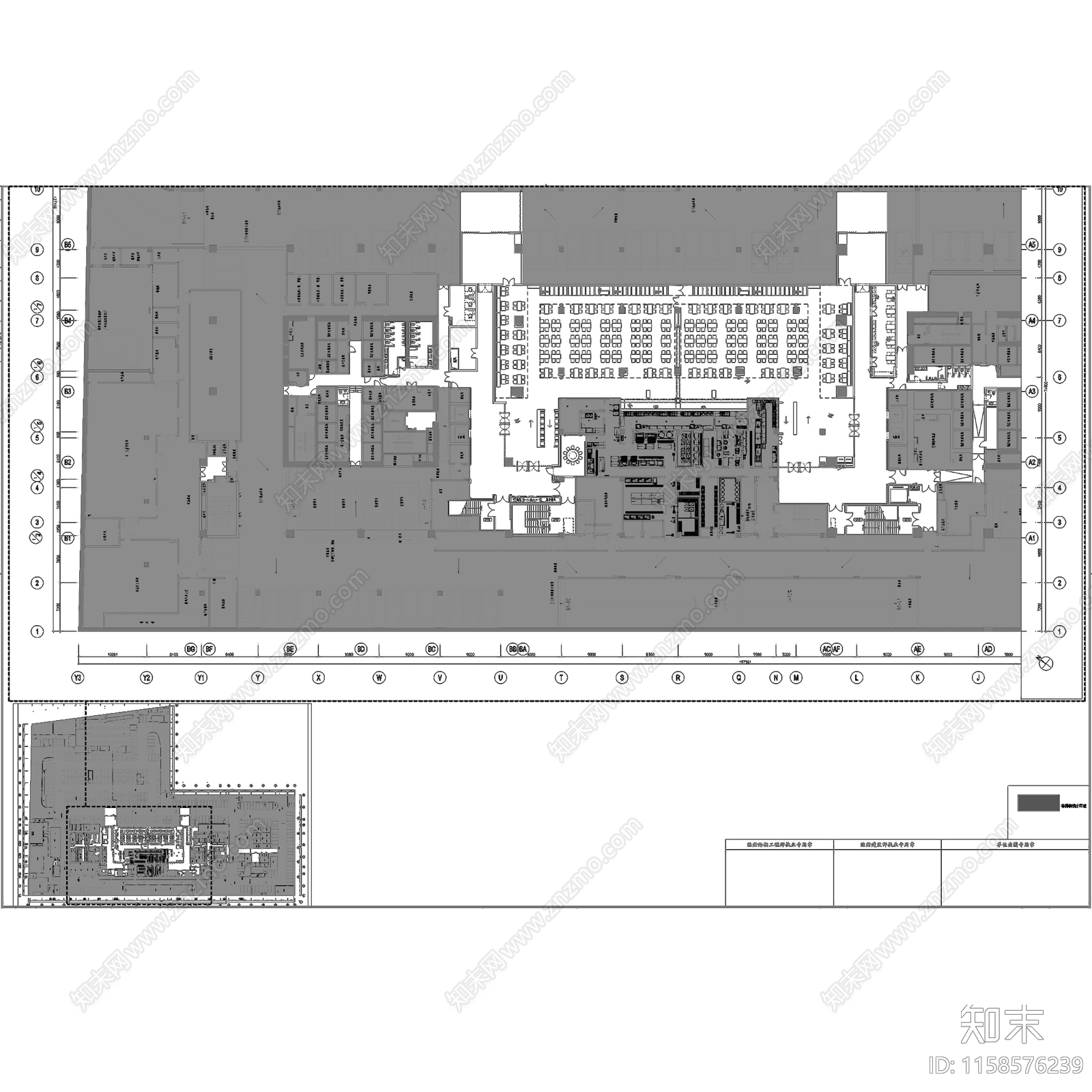 现代上海国际财富中心办公商业大楼室内工装cad施工图下载【ID:1158576239】