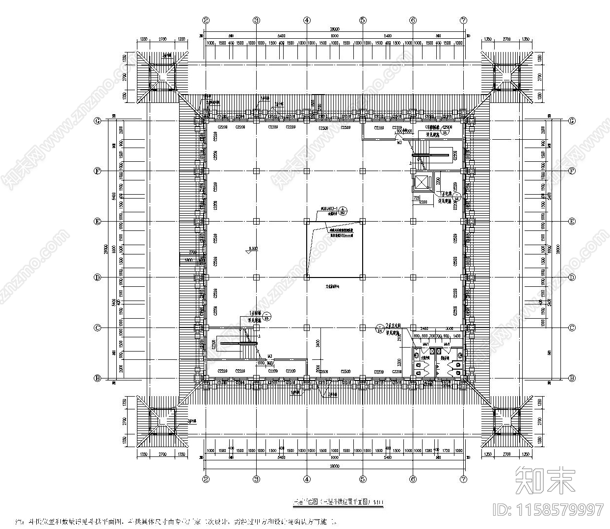 仿古建筑宫殿全套建筑结cad施工图下载【ID:1158579997】