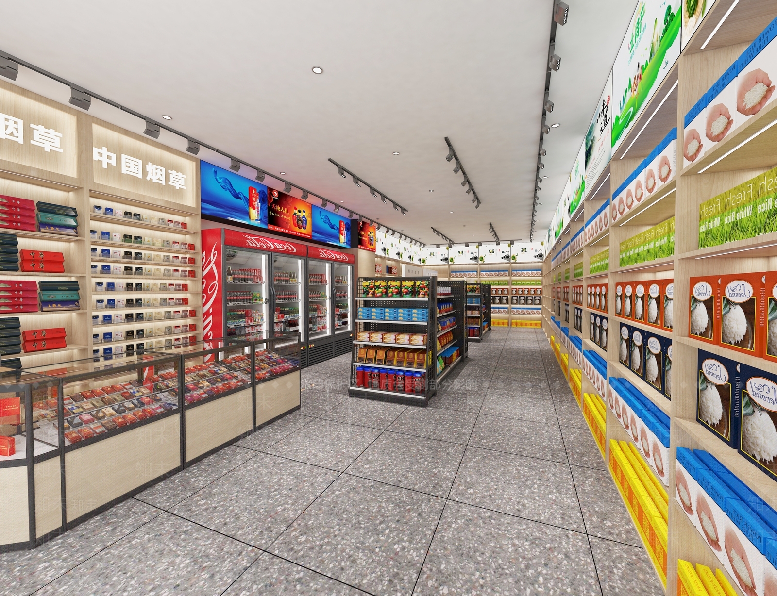 现代烟酒特产超市3D模型下载【ID:1158584676】