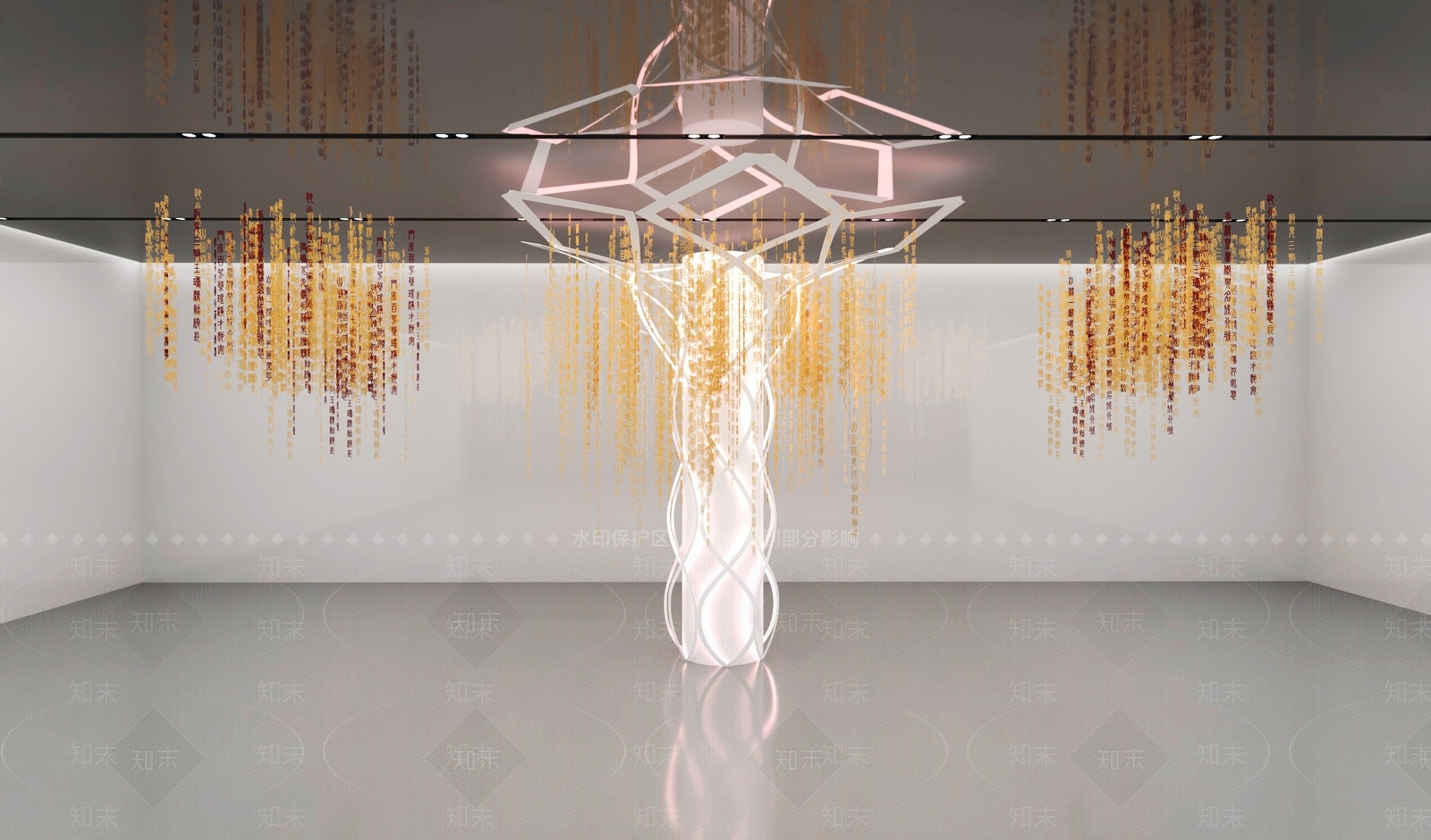 现代长安艺术展览3D模型下载【ID:1158587087】