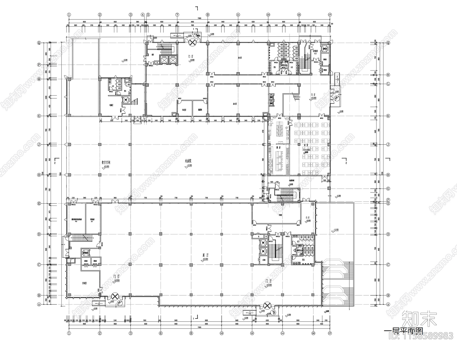 常熟理工学院长三角工业数字化赋能办公中心项目cad施工图下载【ID:1158589983】
