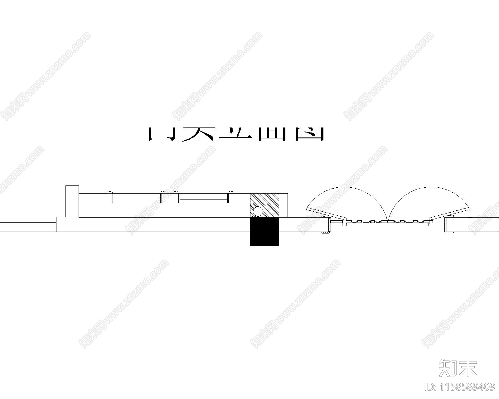 高档家具店门头施工图下载【ID:1158589409】