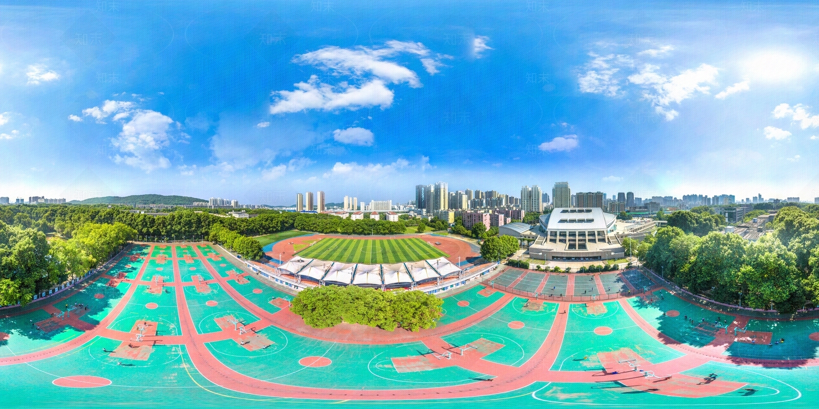 HDR运动健身操场体育广场贴图下载【ID:1158591693】