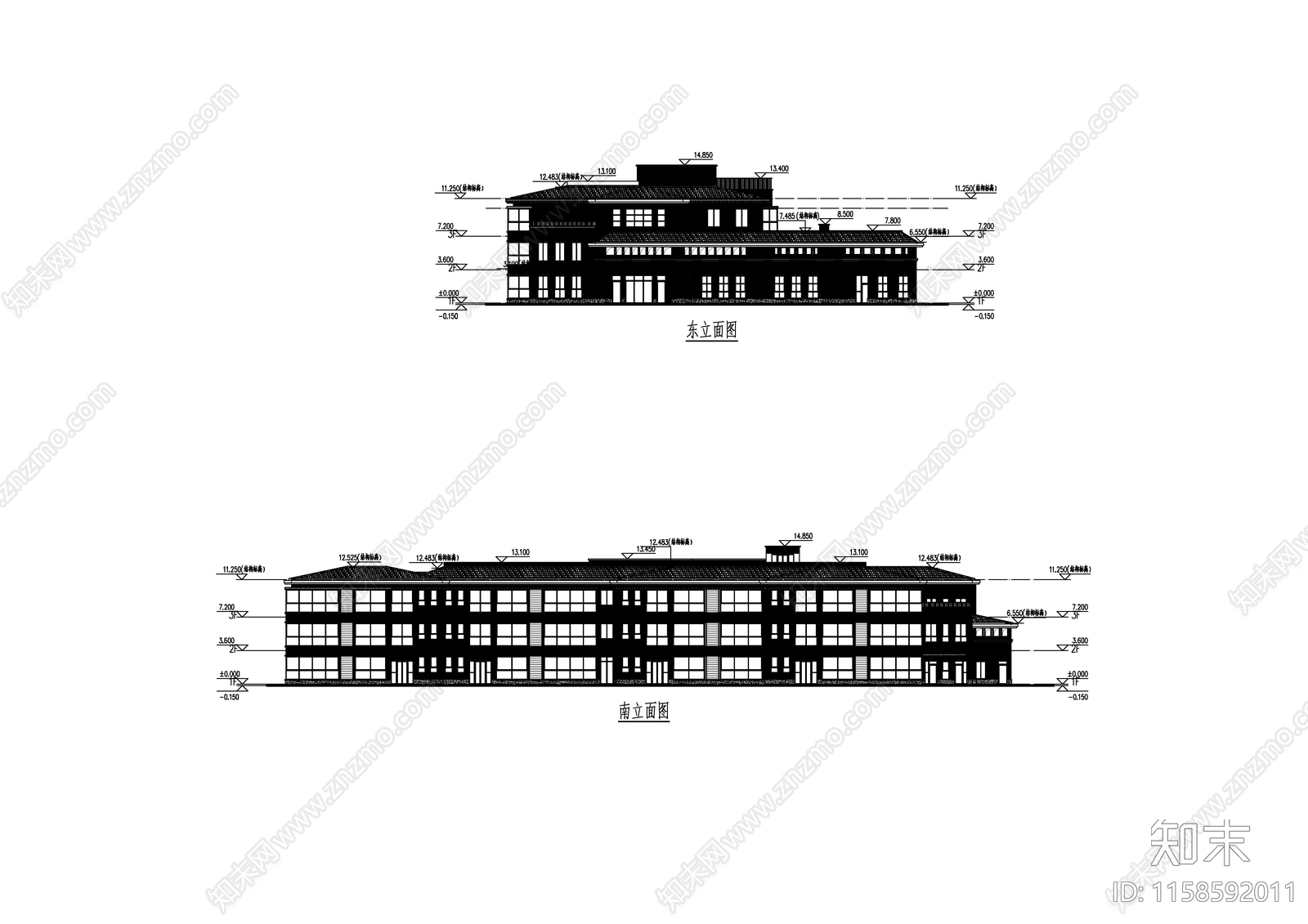 幼儿园建筑平面图施工图下载【ID:1158592011】