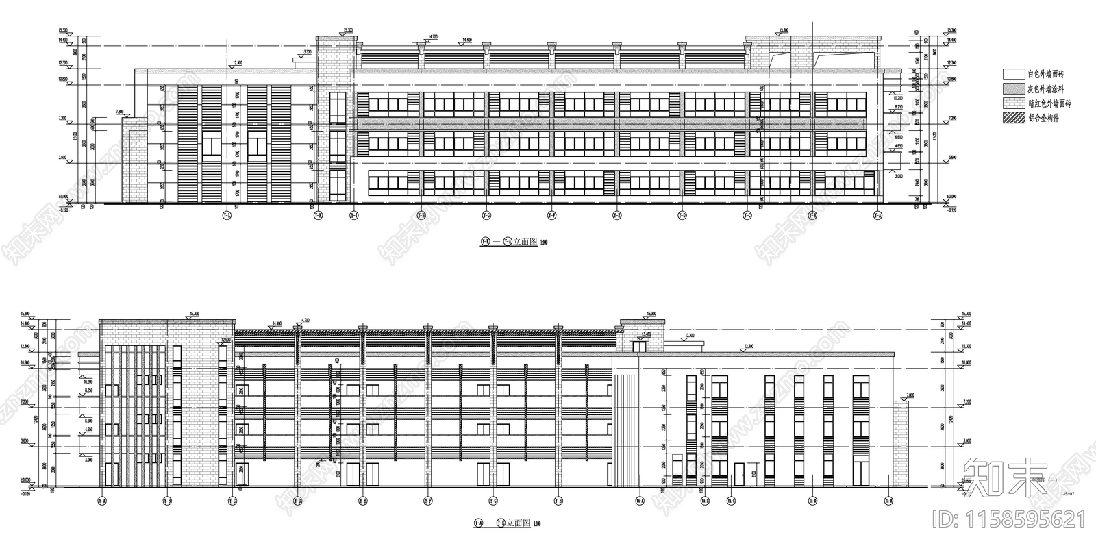 某三层幼儿园建筑图cad施工图下载【ID:1158595621】