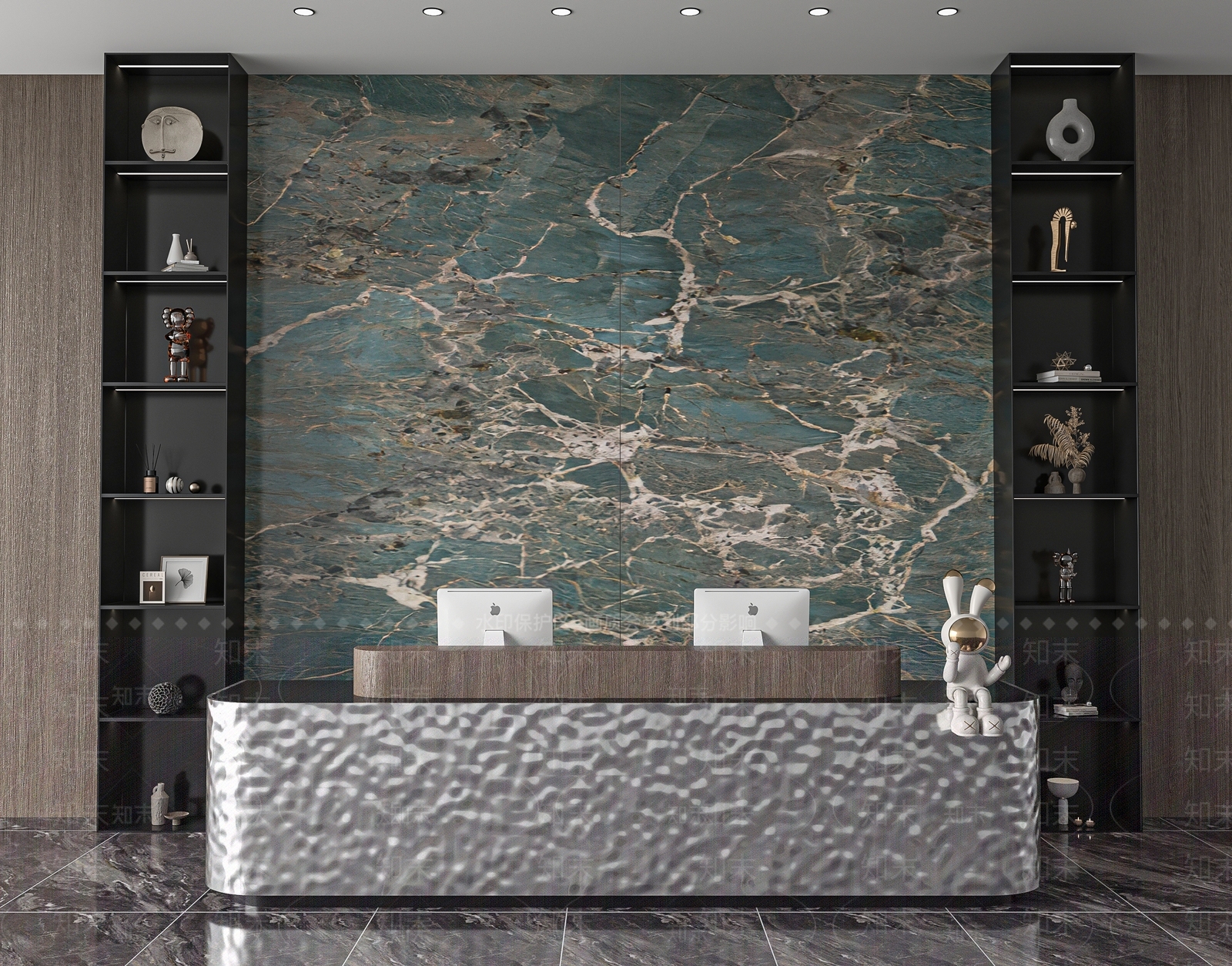 现代大厅吧台3D模型下载【ID:1158595850】
