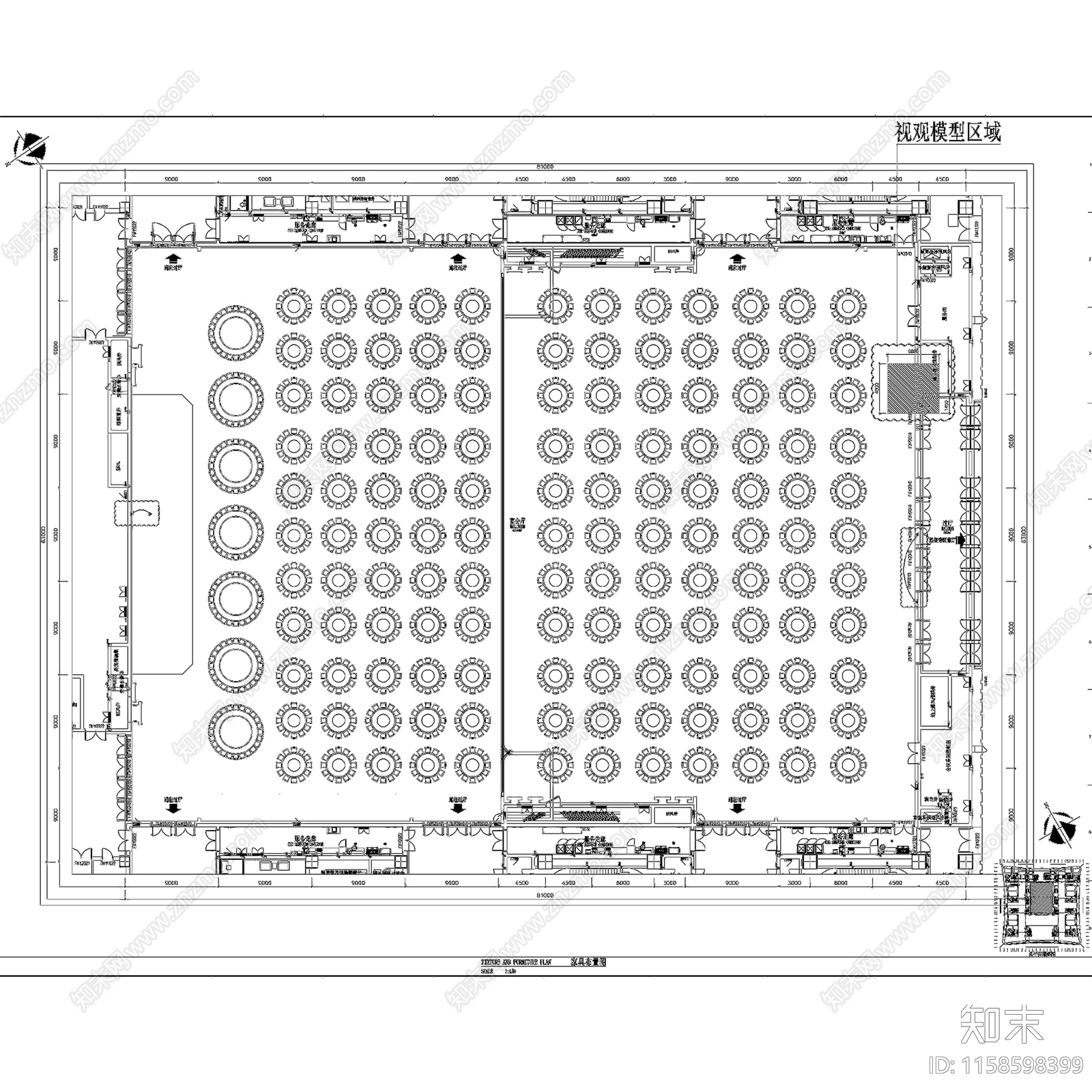 西安丝绸之路会议中心扩初室内工装CAcad施工图下载【ID:1158598399】