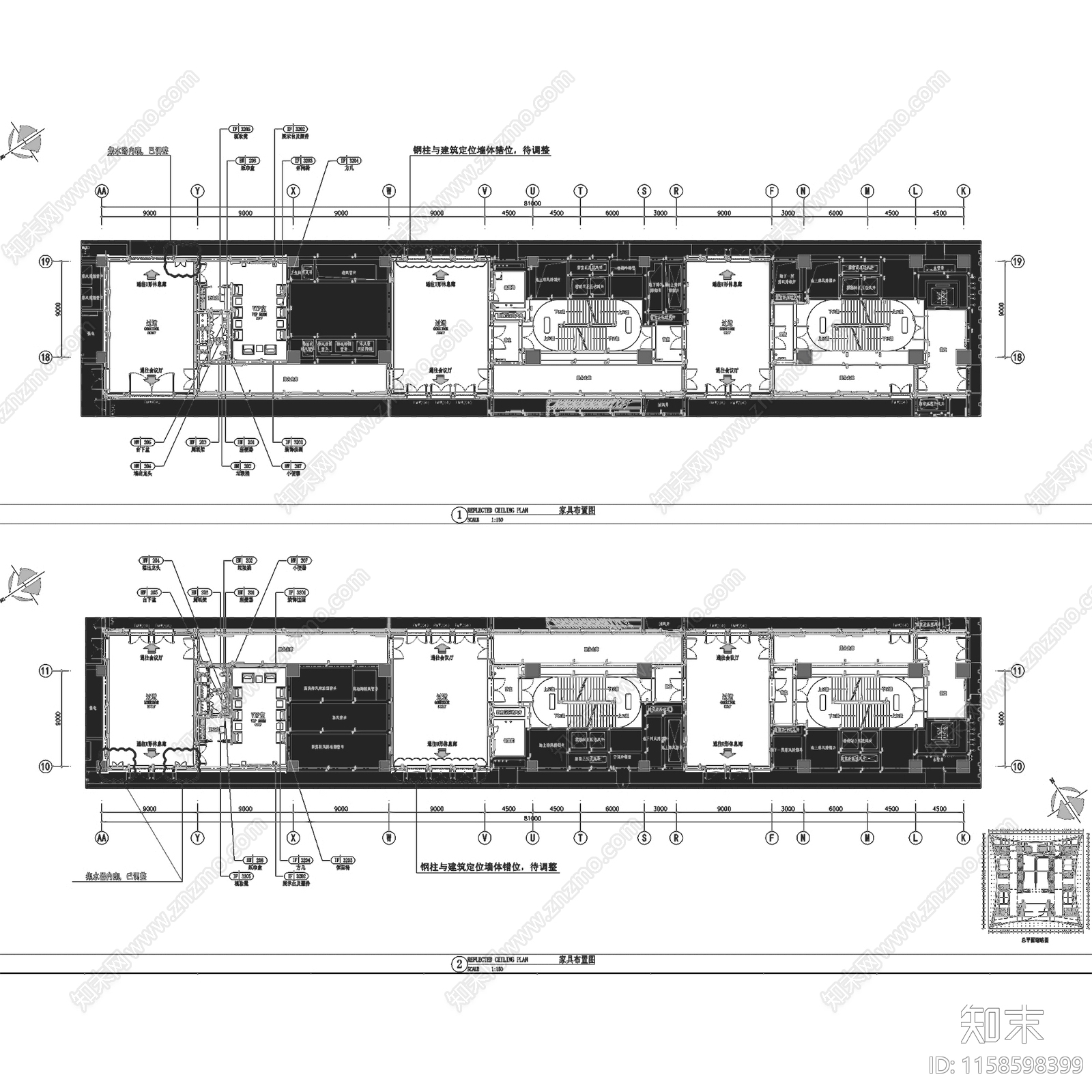 西安丝绸之路会议中心扩初室内工装CAcad施工图下载【ID:1158598399】