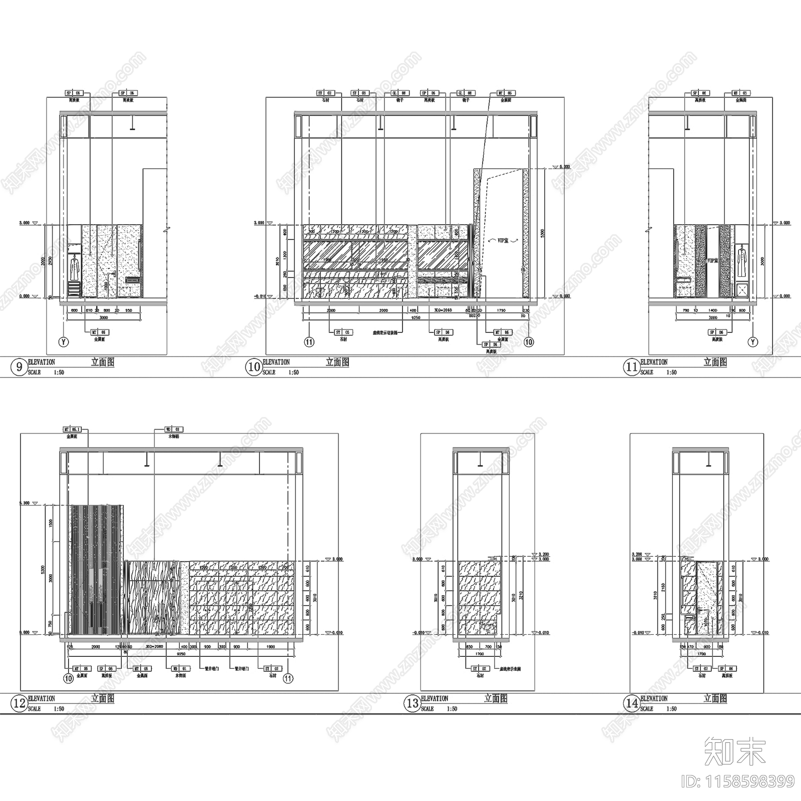 西安丝绸之路会议中心扩初室内工装CAcad施工图下载【ID:1158598399】