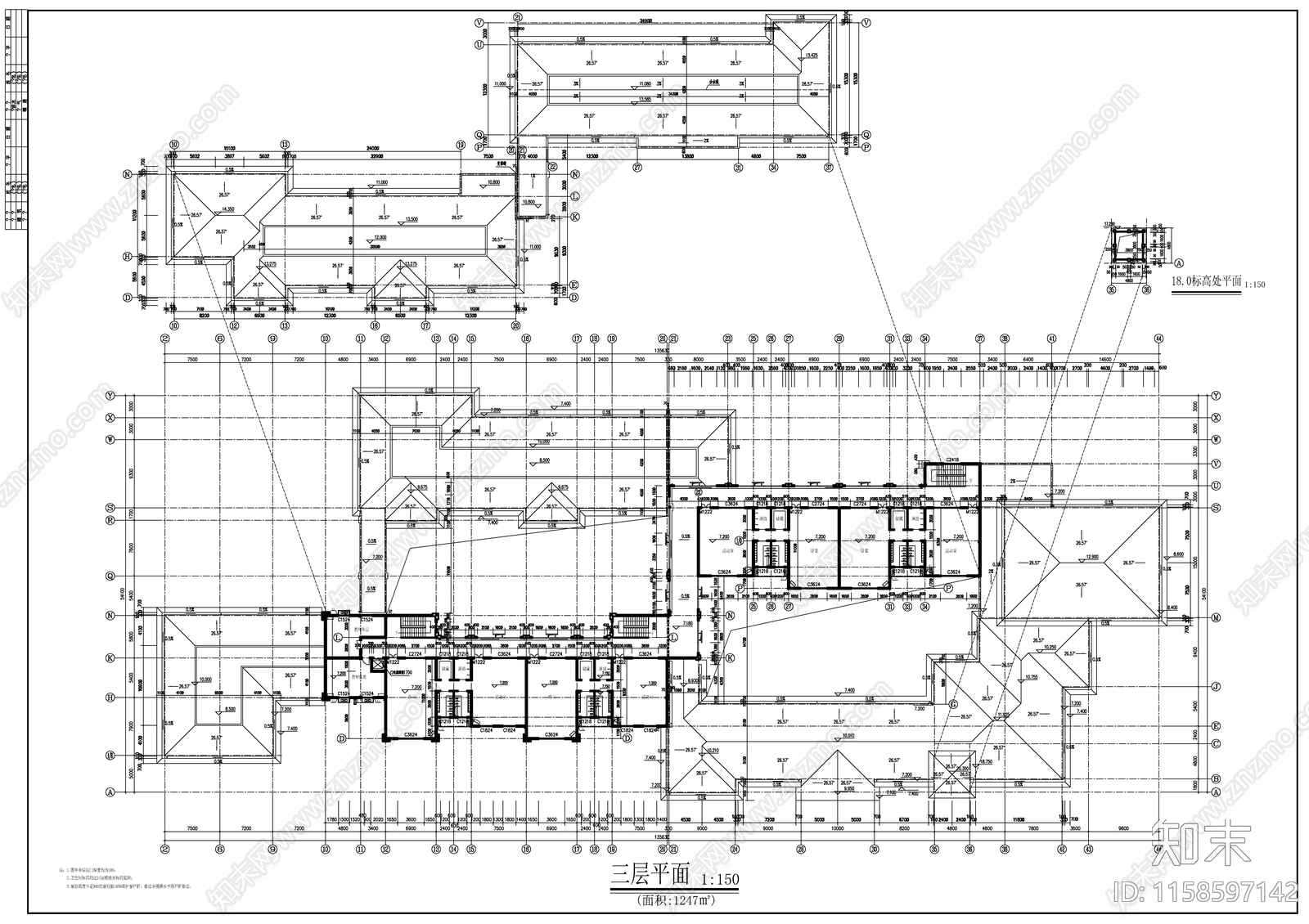 十六班幼儿园建筑cad施工图下载【ID:1158597142】