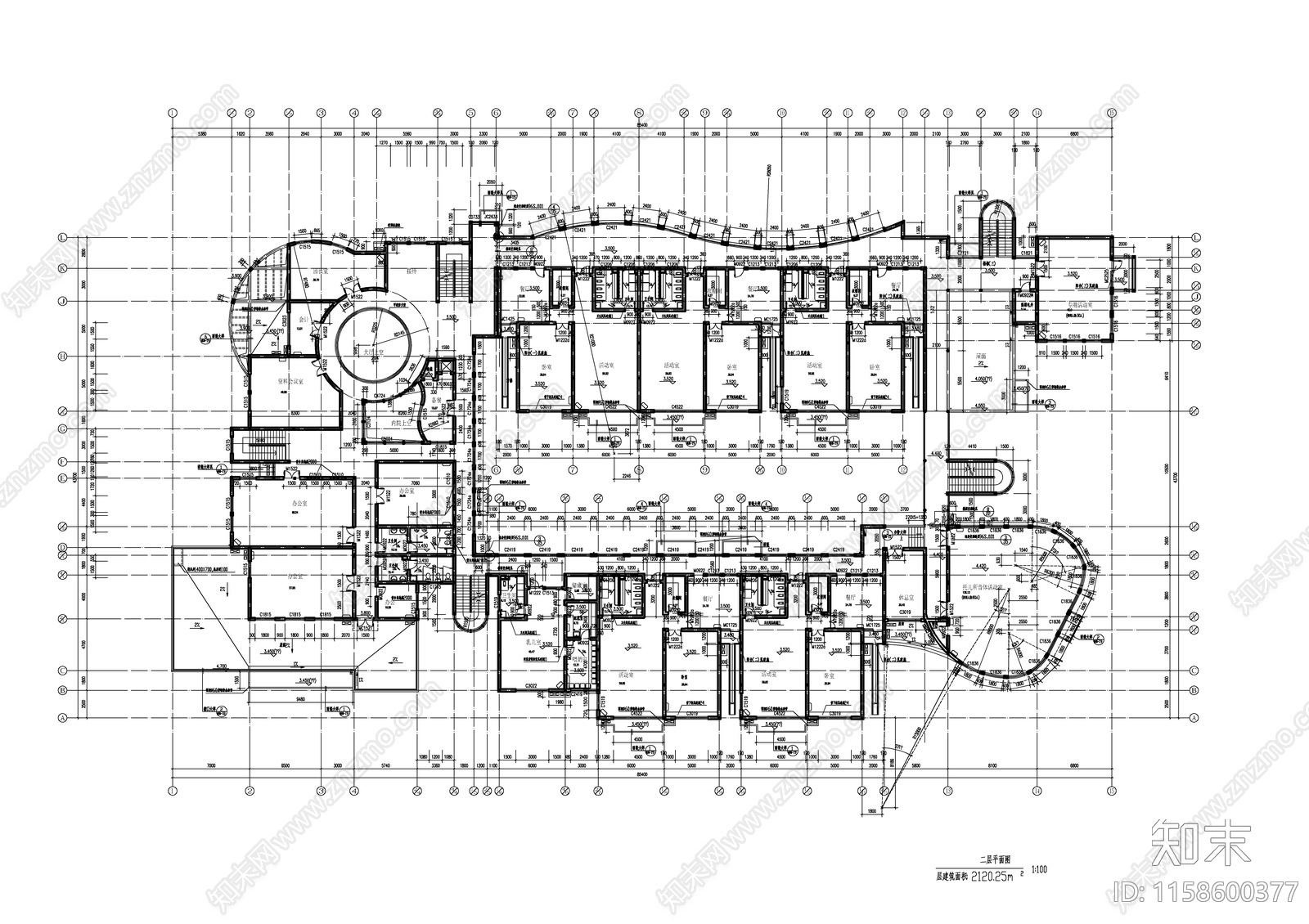 十三班幼儿园cad施工图下载【ID:1158600377】