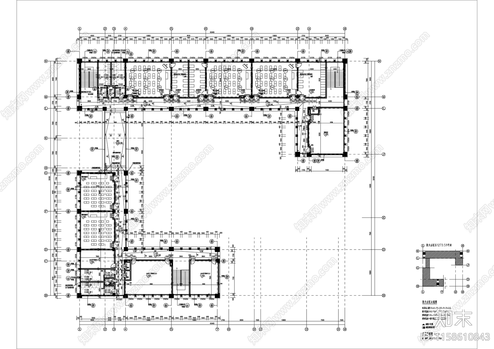 高校艺术楼及国际部建施图cad施工图下载【ID:1158610843】