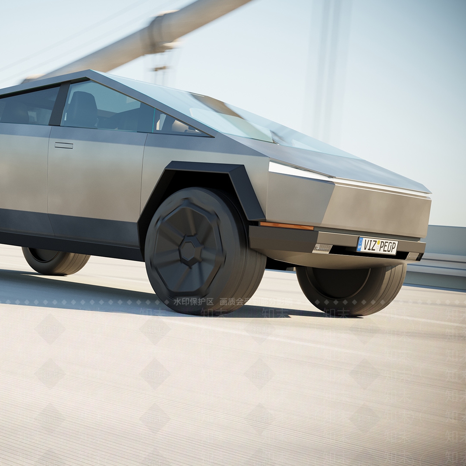 特斯拉皮卡3D模型下载【ID:1158613857】