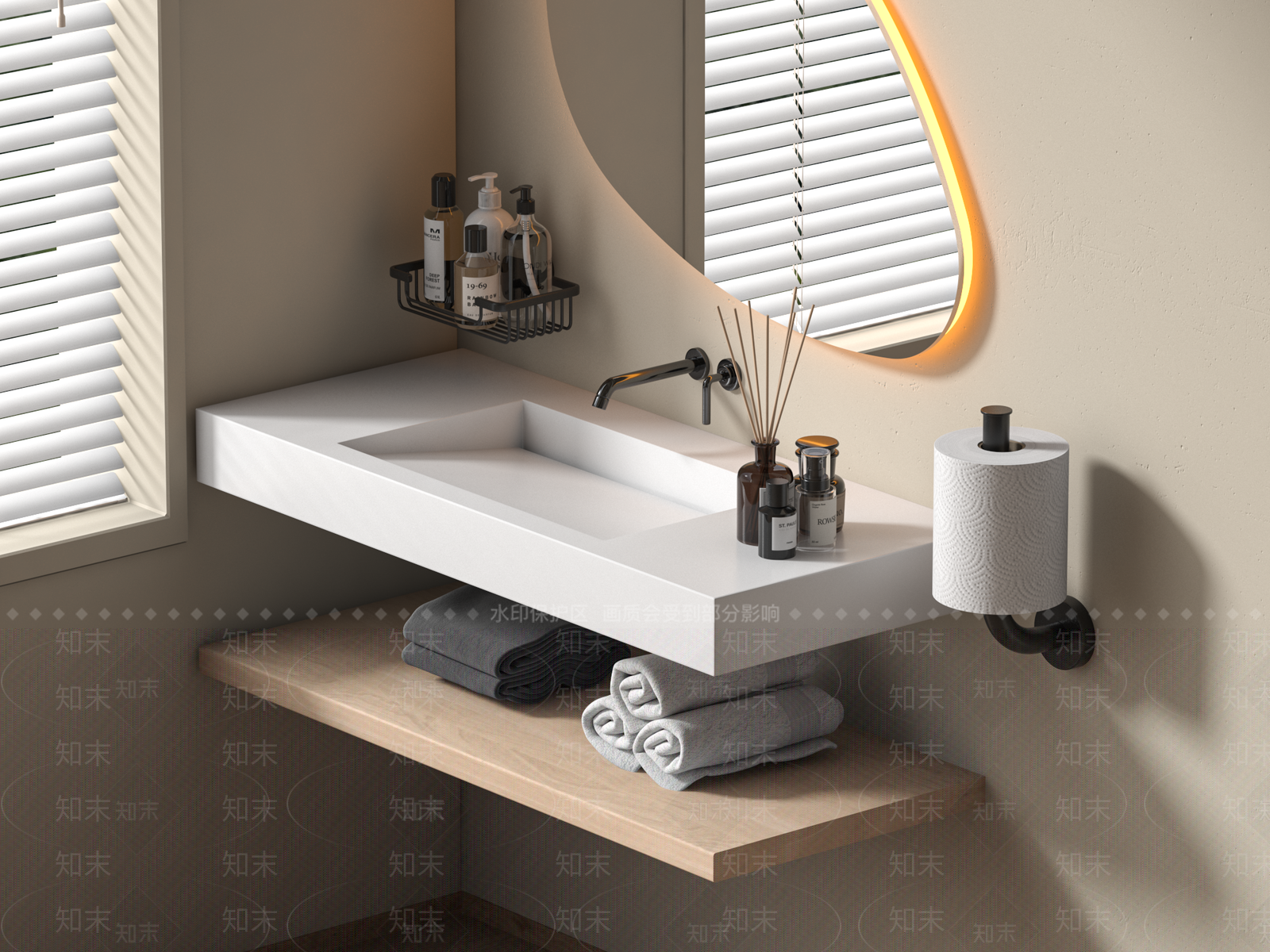 洗手台3D模型下载【ID:1158619687】