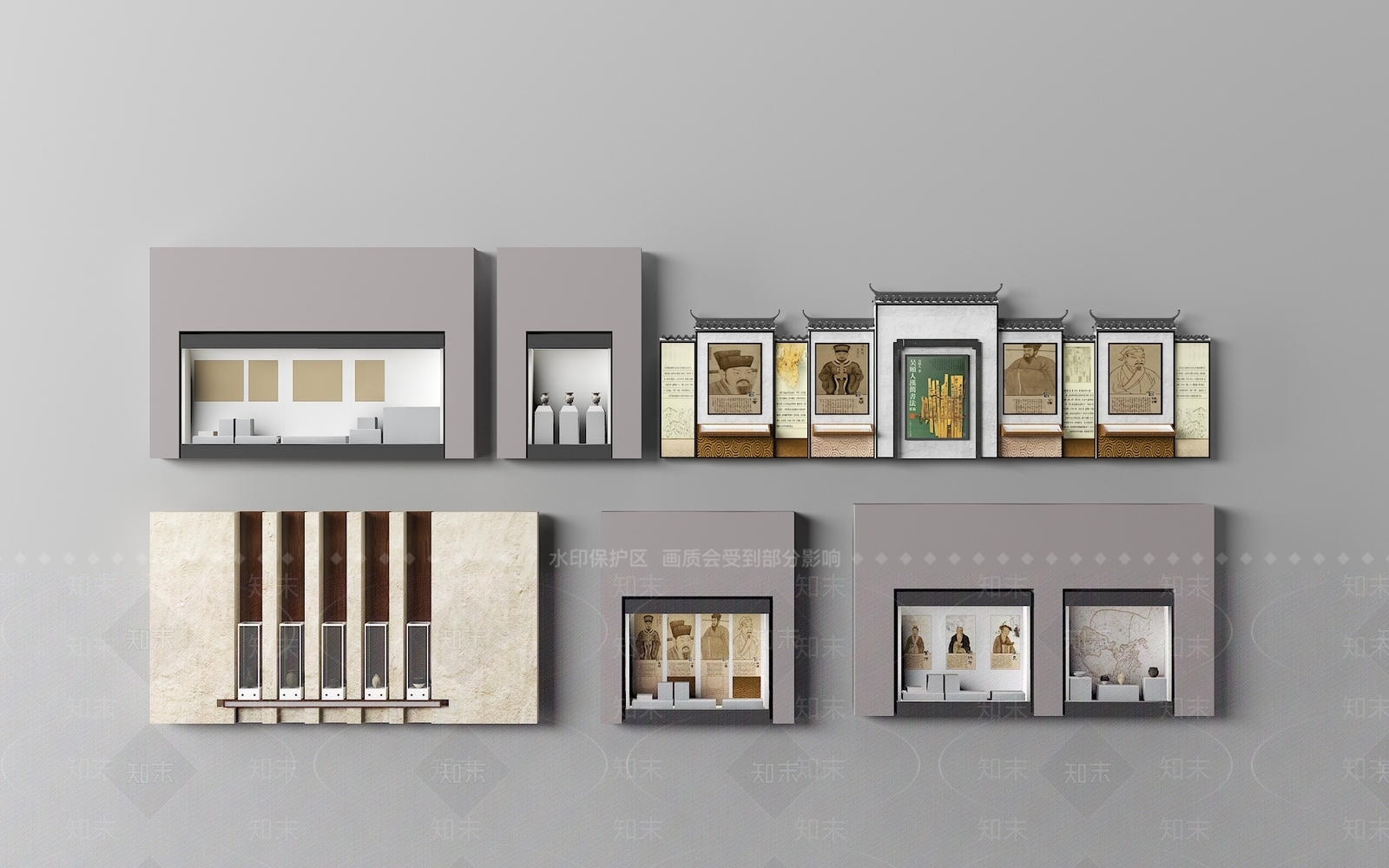 现代形象墙SU模型下载【ID:1158619802】