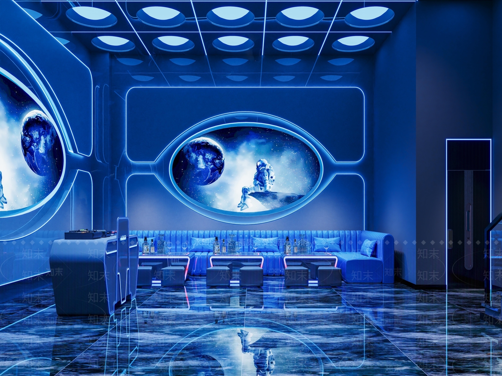 现代科技风KTV3D模型下载【ID:1158621012】