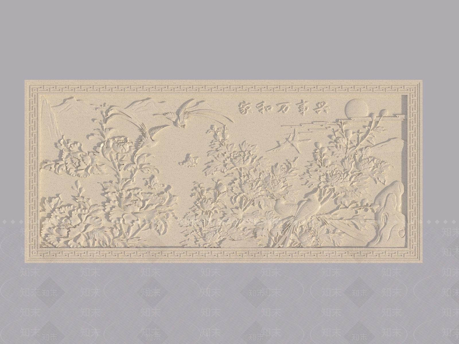 中式浮雕3D模型下载【ID:1158623406】