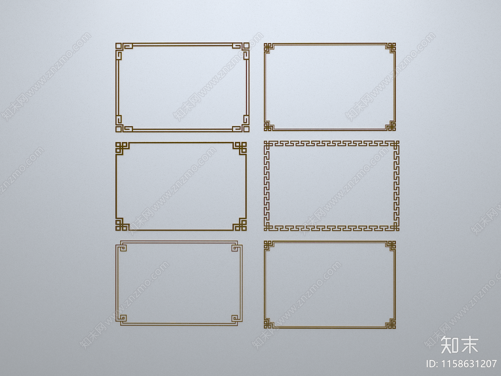 新中式雕花3D模型下载【ID:1158631207】