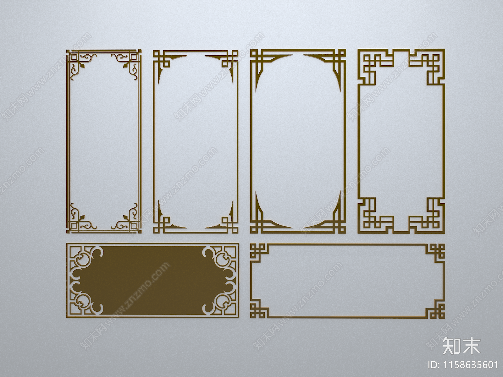 新中式雕花3D模型下载【ID:1158635601】