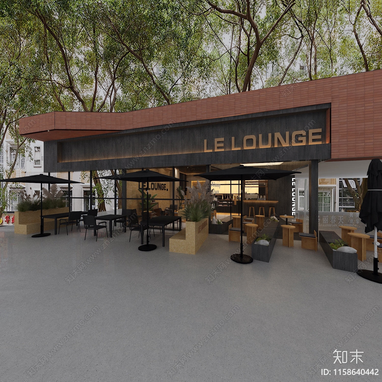 现代咖啡店3D模型下载【ID:1158640442】