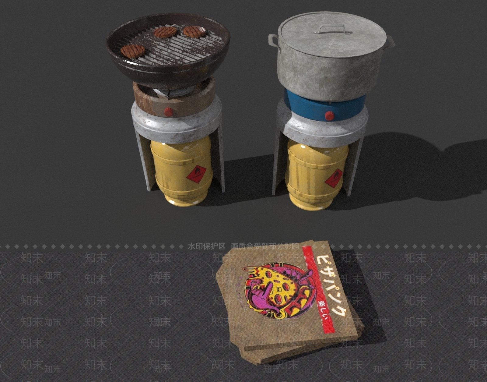 烧烤架3D模型下载【ID:1158648848】