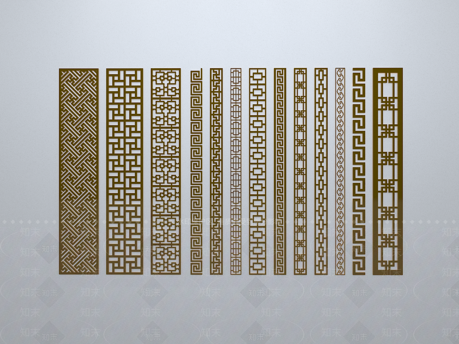 新中式雕花3D模型下载【ID:1158650189】