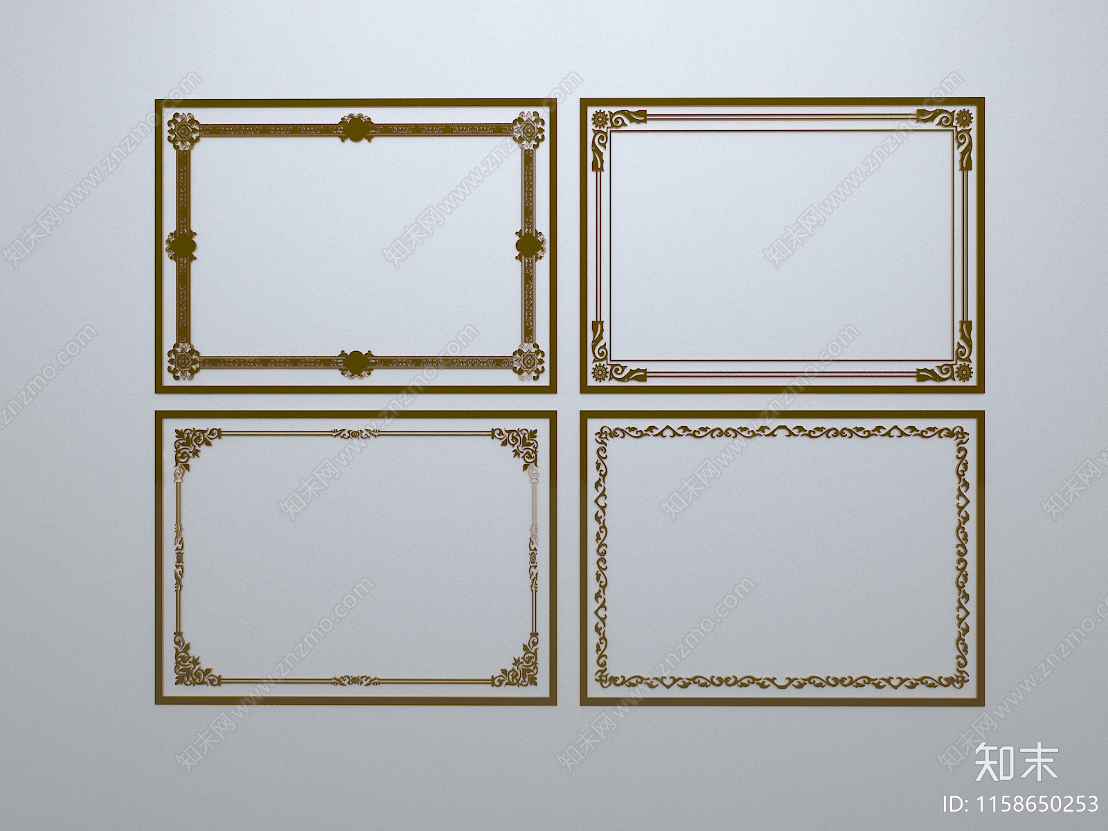 新中式雕花3D模型下载【ID:1158650253】